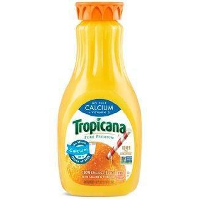 Tropicana Pure Premium Calcium + Vitamin D No Pulp Orange Juice (52 fl oz).